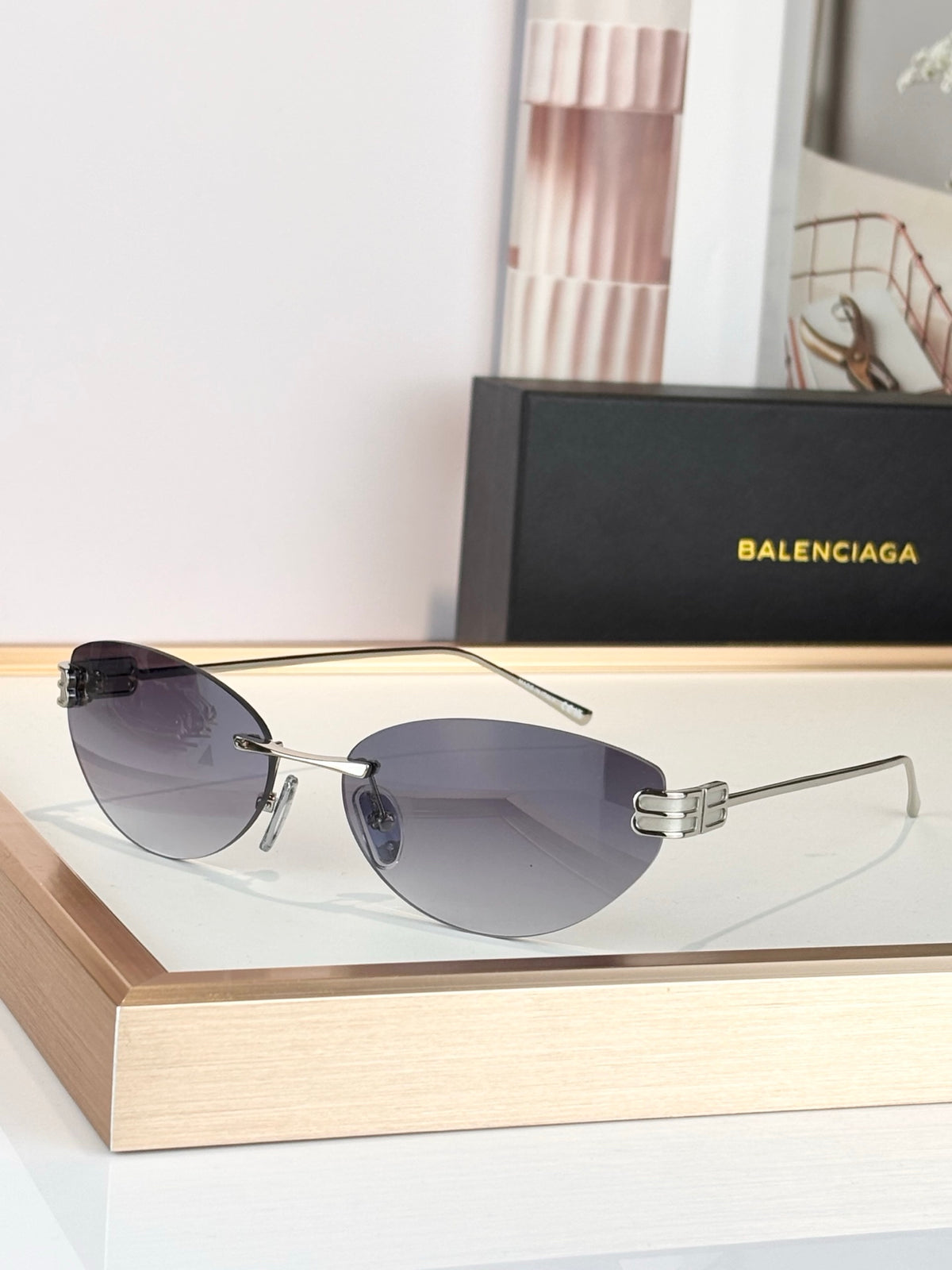 Balenciaga BB0486S Black Designer Sunglasses 61-17-145 mm - detail image 9