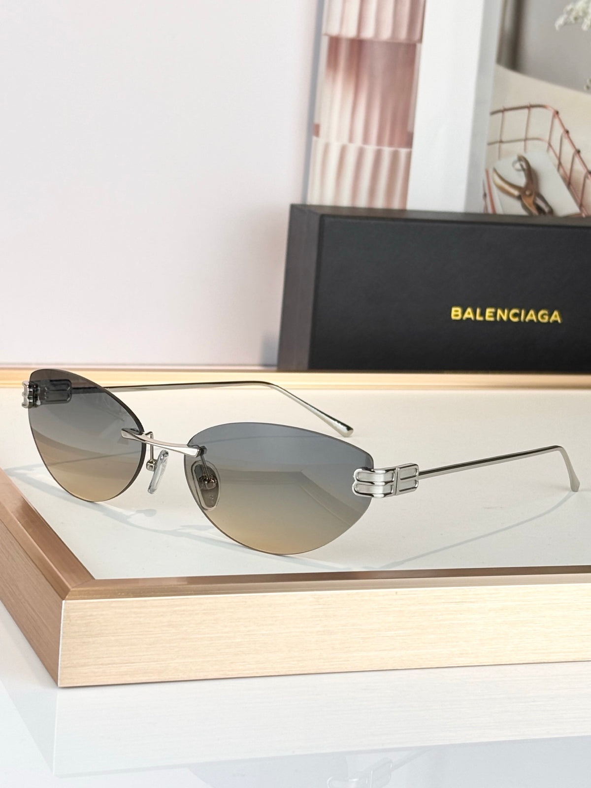 Balenciaga BB0486S Black Designer Sunglasses 61-17-145 mm - detail image 3