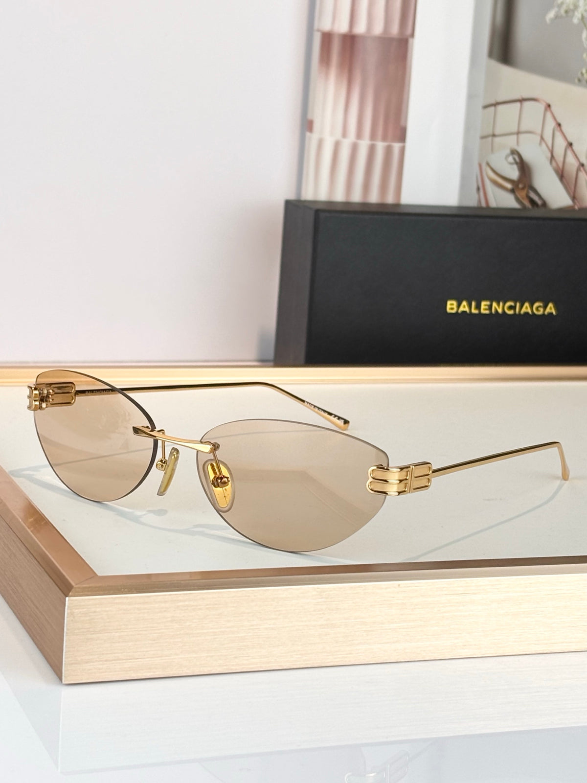 Balenciaga BB0486S Black Designer Sunglasses 61-17-145 mm - detail image 8