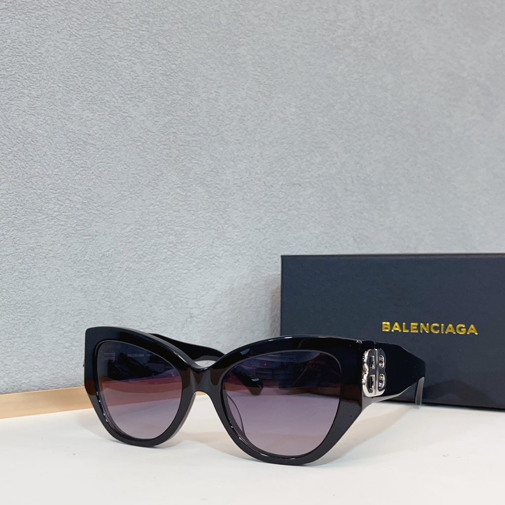 Balenciaga BB0322SK Black & Blue Designer Sunglasses 55-19-135 mm - detail image 5