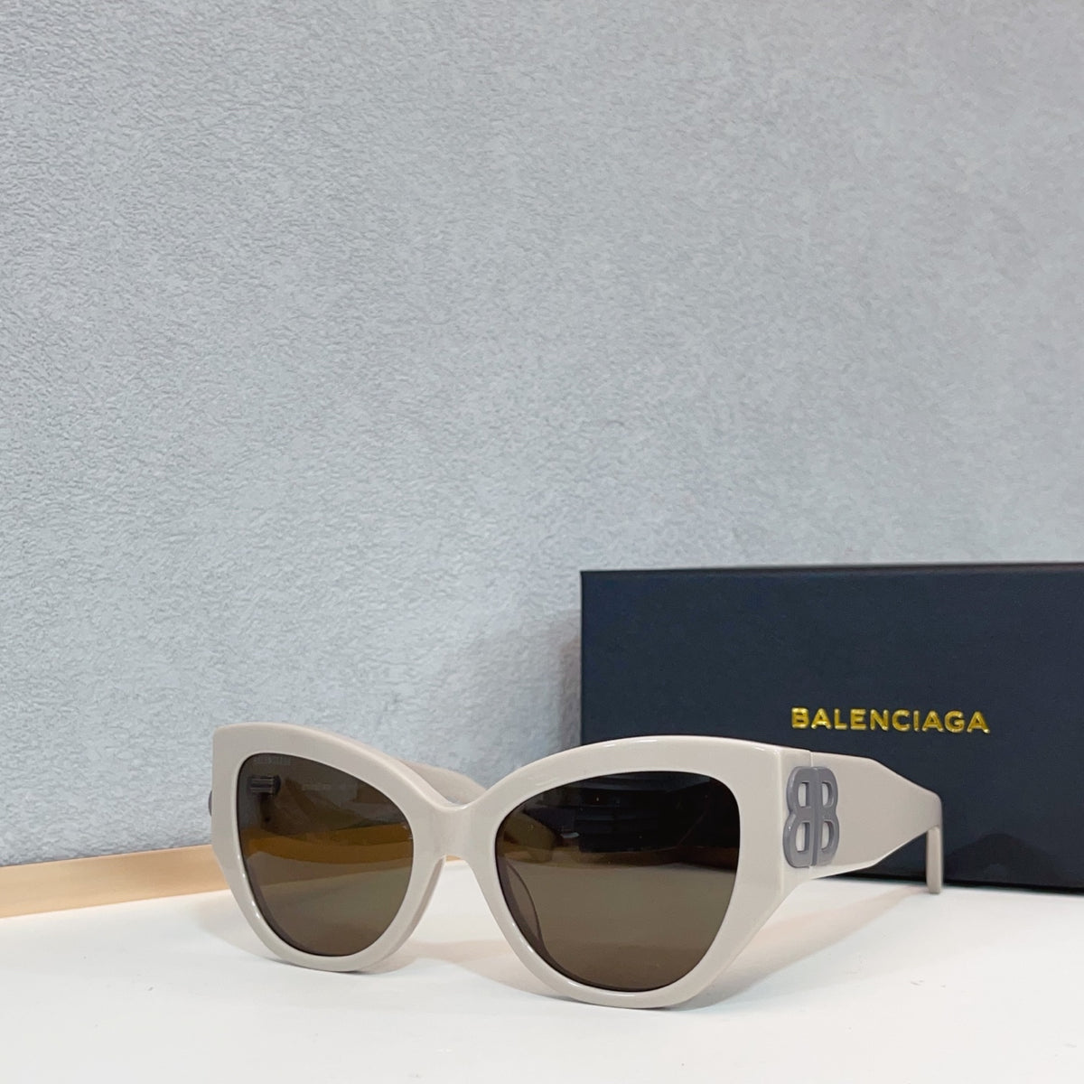Balenciaga BB0322SK Black & Blue Designer Sunglasses 55-19-135 mm