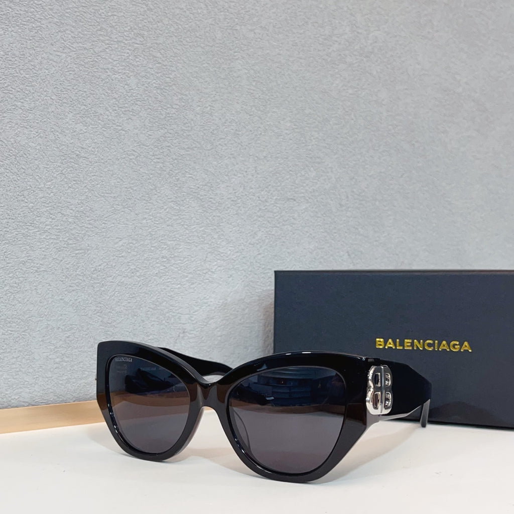 Balenciaga BB0322SK Black & Blue Designer Sunglasses 55-19-135 mm - detail image 3