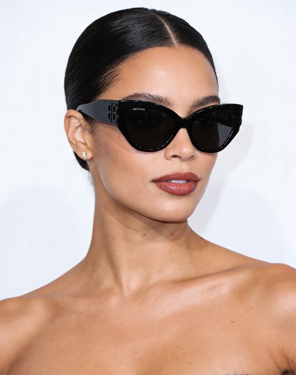 Balenciaga BB0322SK Rose Gold Designer Sunglasses 55-19-135 mm - detail image 3