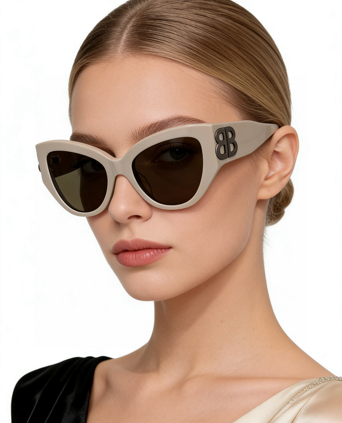 Balenciaga BB0322SK Rose Gold Designer Sunglasses 55-19-135 mm - detail image 5