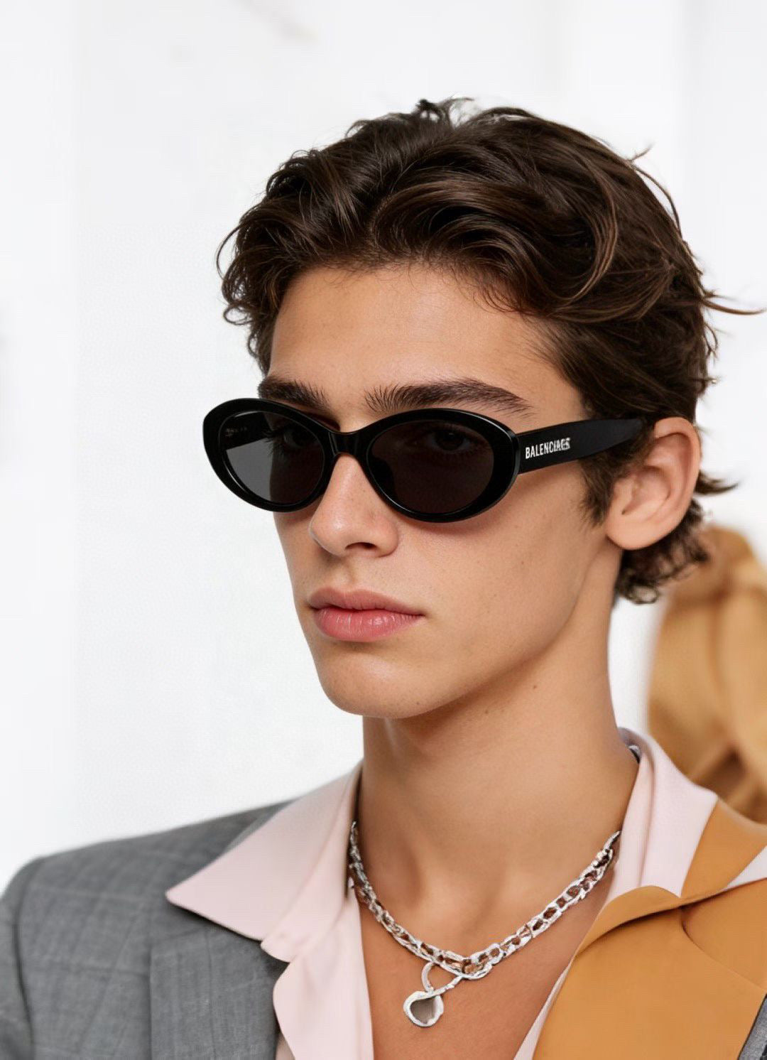 Balenciaga BB0446S Black & Brown Designer Sunglasses 56-20-145 mm - detail image 4