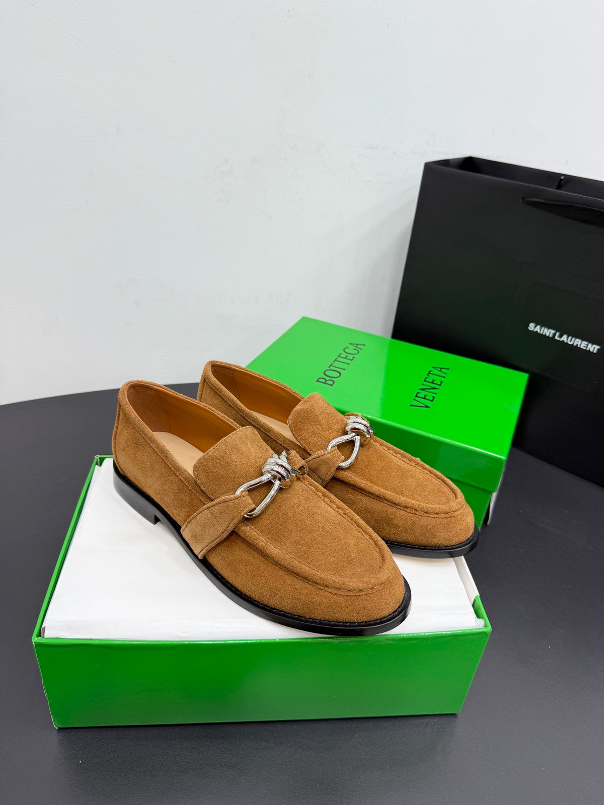 Bottega Veneta Black & Green Designer Shoes EU 35-42 Edition 5 - detail image 2