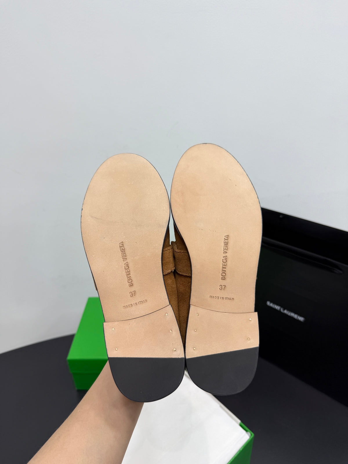 Bottega Veneta Black & Green Designer Shoes EU 35-42 Edition 5 - detail image 9