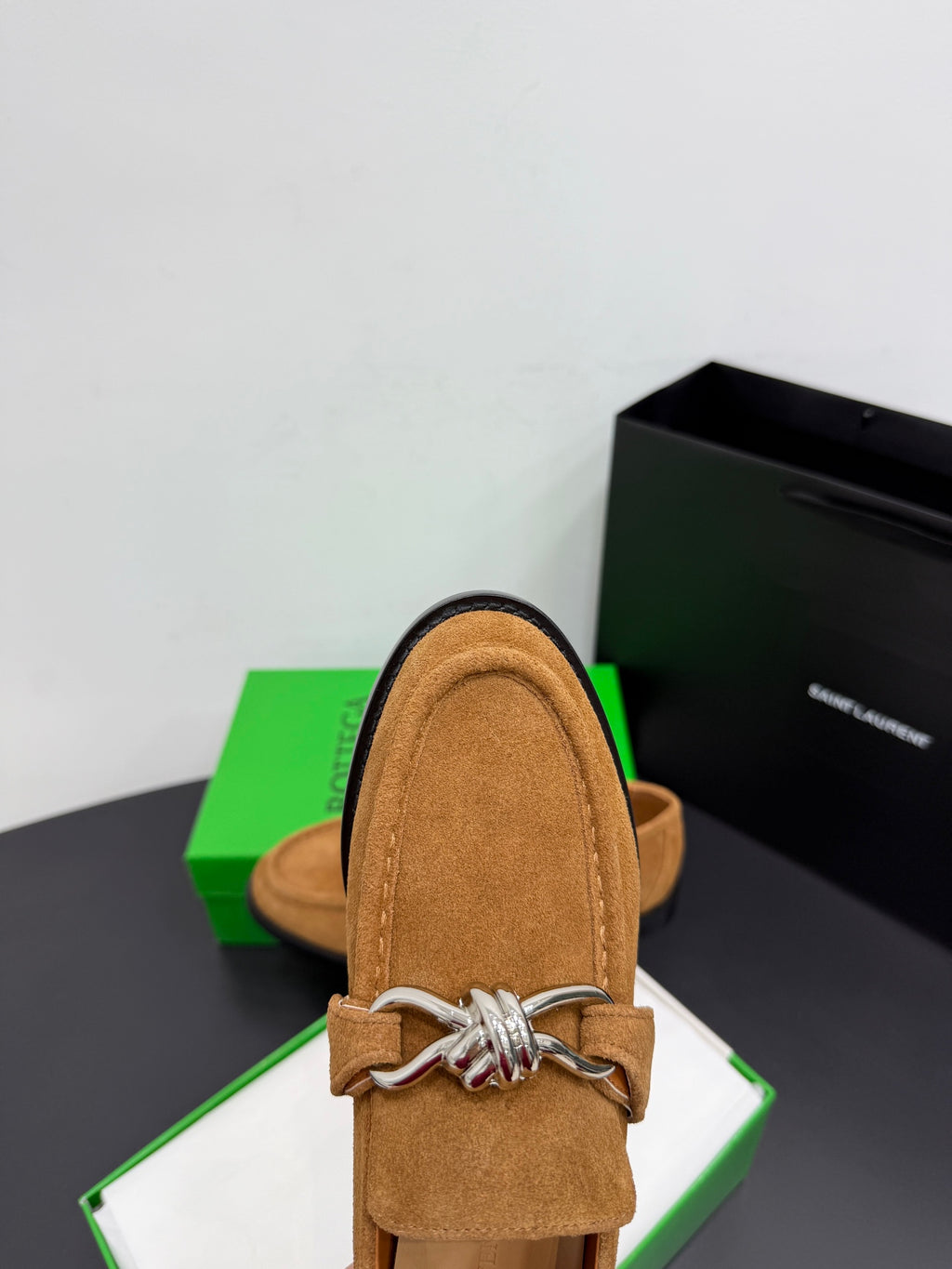 Bottega Veneta Black & Green Designer Shoes EU 35-42 Edition 5 - detail image 7