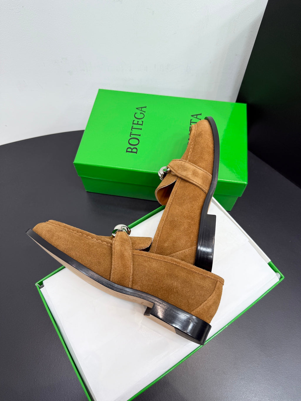 Bottega Veneta Black & Green Designer Shoes EU 35-42 Edition 5 - detail image 4