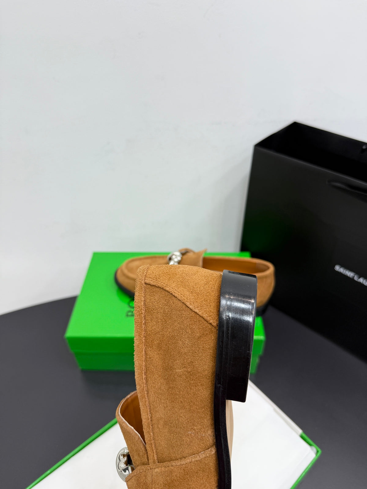 Bottega Veneta Black & Green Designer Shoes EU 35-42 Edition 5 - detail image 8