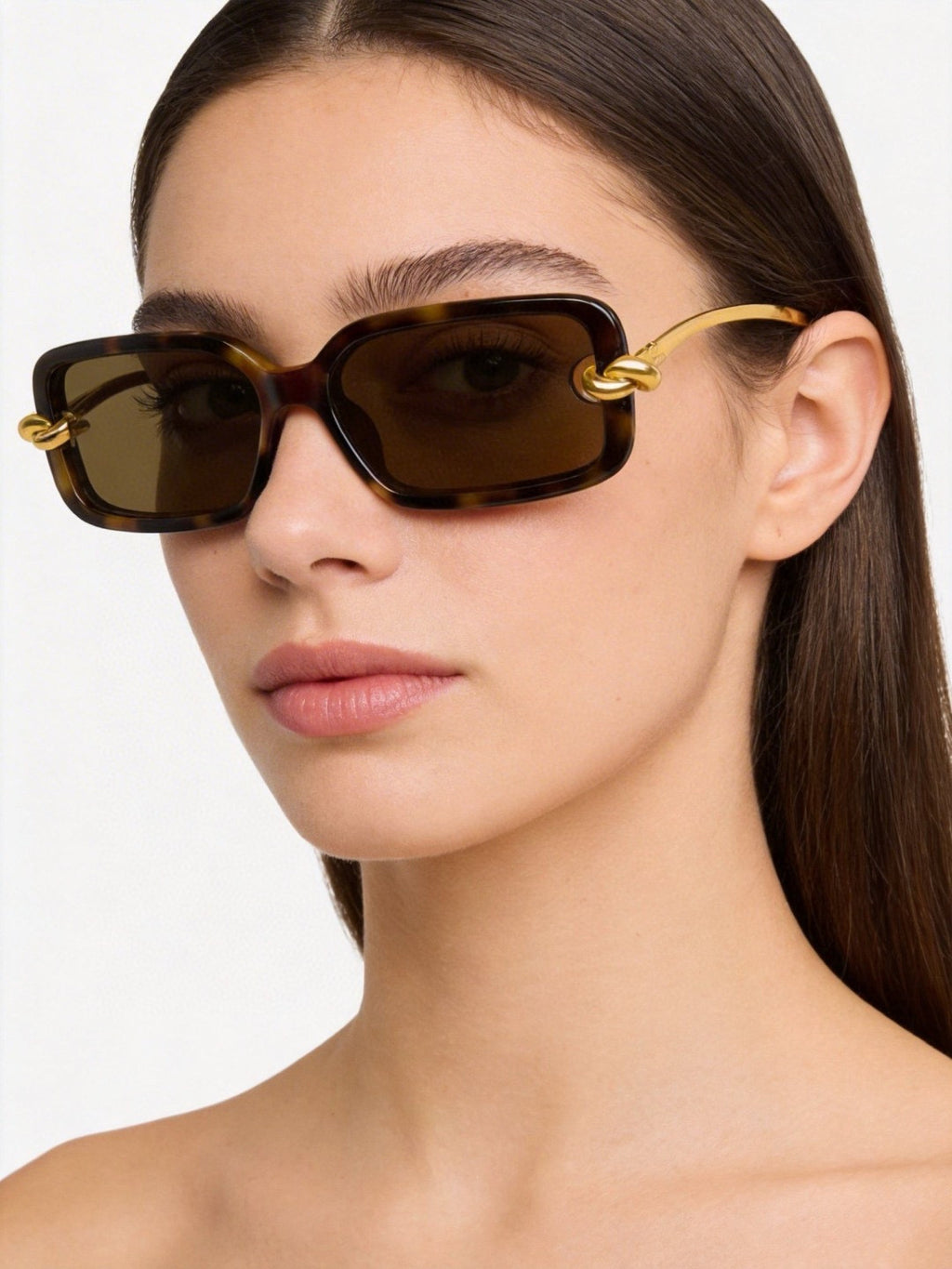 Bottega Veneta BV1439S Rose Gold Designer Sunglasses 56-14-145 mm - detail image 7