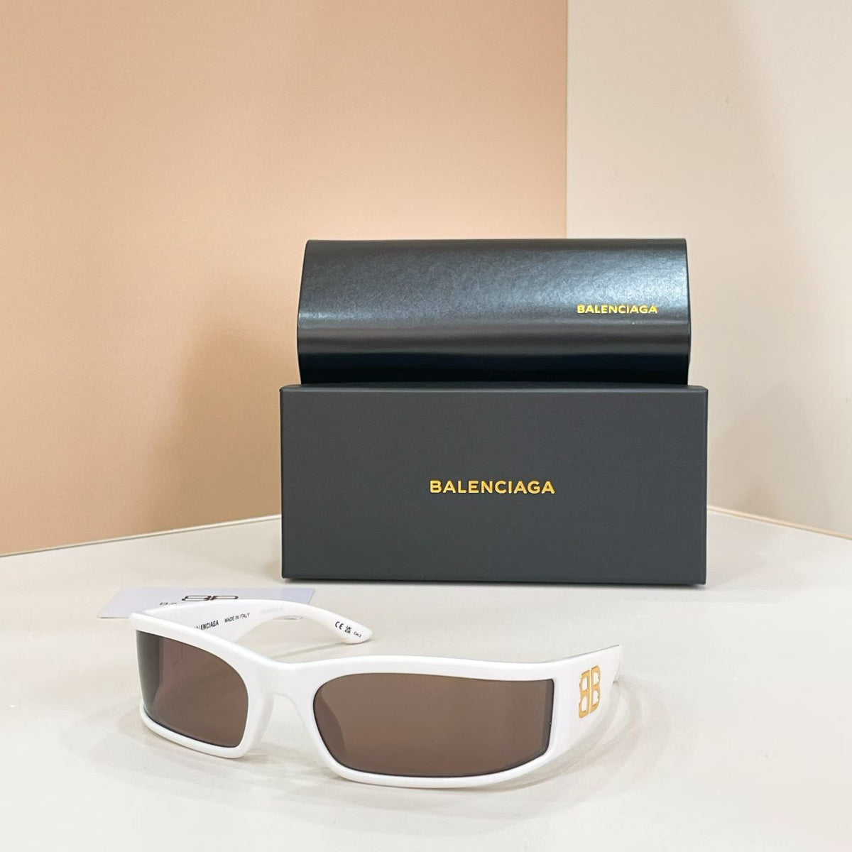 Balenciaga BB0458S Rose Gold Designer Sunglasses - detail image 3