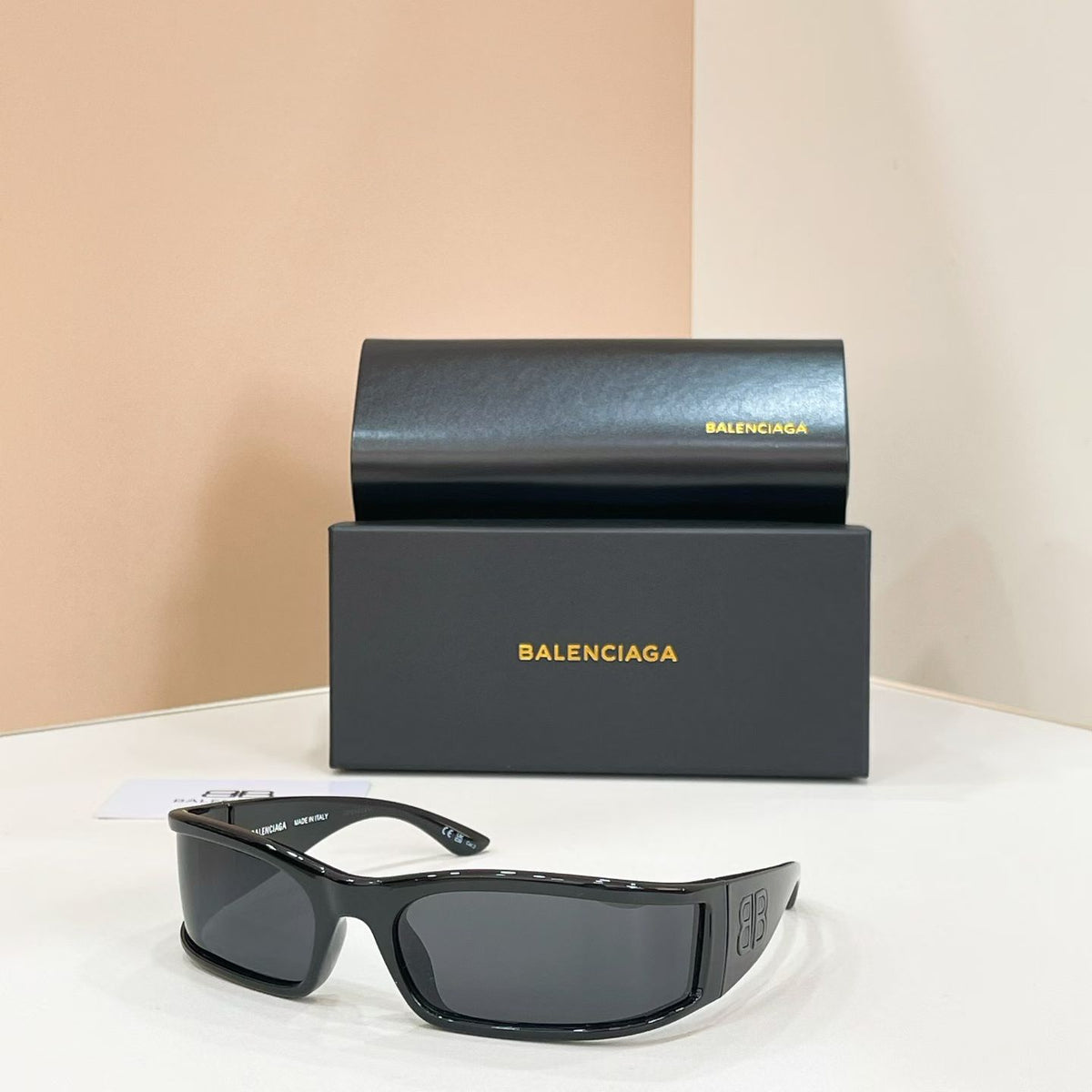 Balenciaga BB0458S Rose Gold Designer Sunglasses - detail image 5
