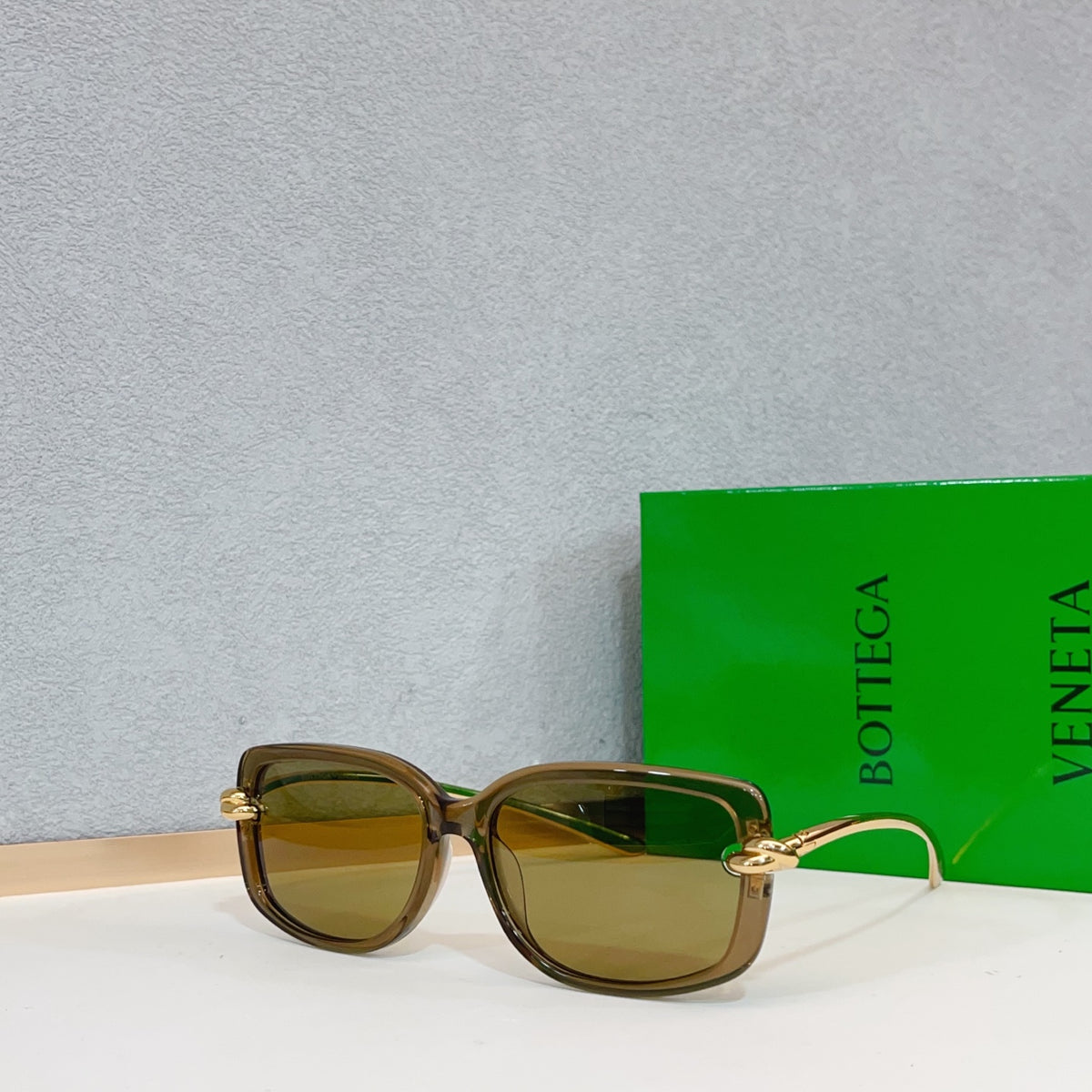 Bottega Veneta BV1440S Green Designer Sunglasses 55-17-145 mm - detail image 9
