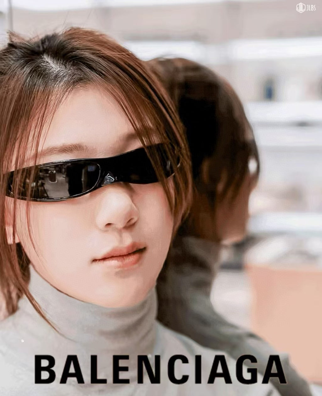 Balenciaga BB0383S Black & Red Designer Sunglasses - detail image 5