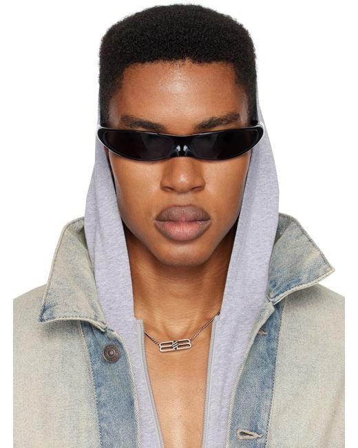 Balenciaga BB0383S Black & Red Designer Sunglasses - detail image 9
