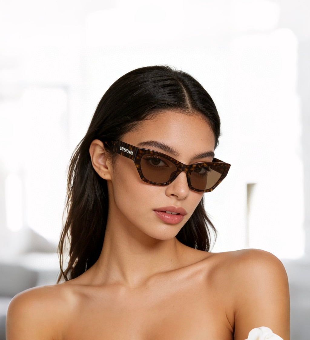 Balenciaga BB0447S Black & Brown Designer Sunglasses 56-20-145 mm - detail image 8