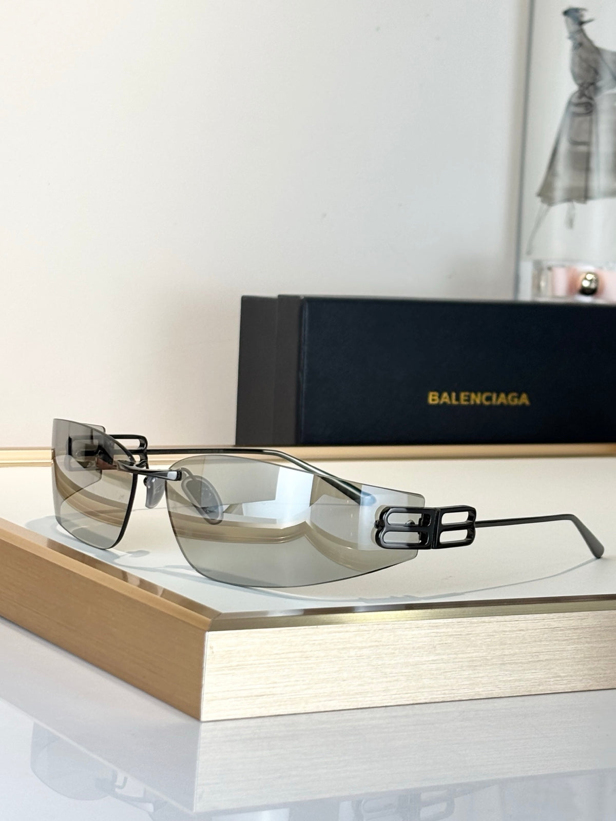 Balenciaga BB0484S Black Designer Sunglasses - detail image 2