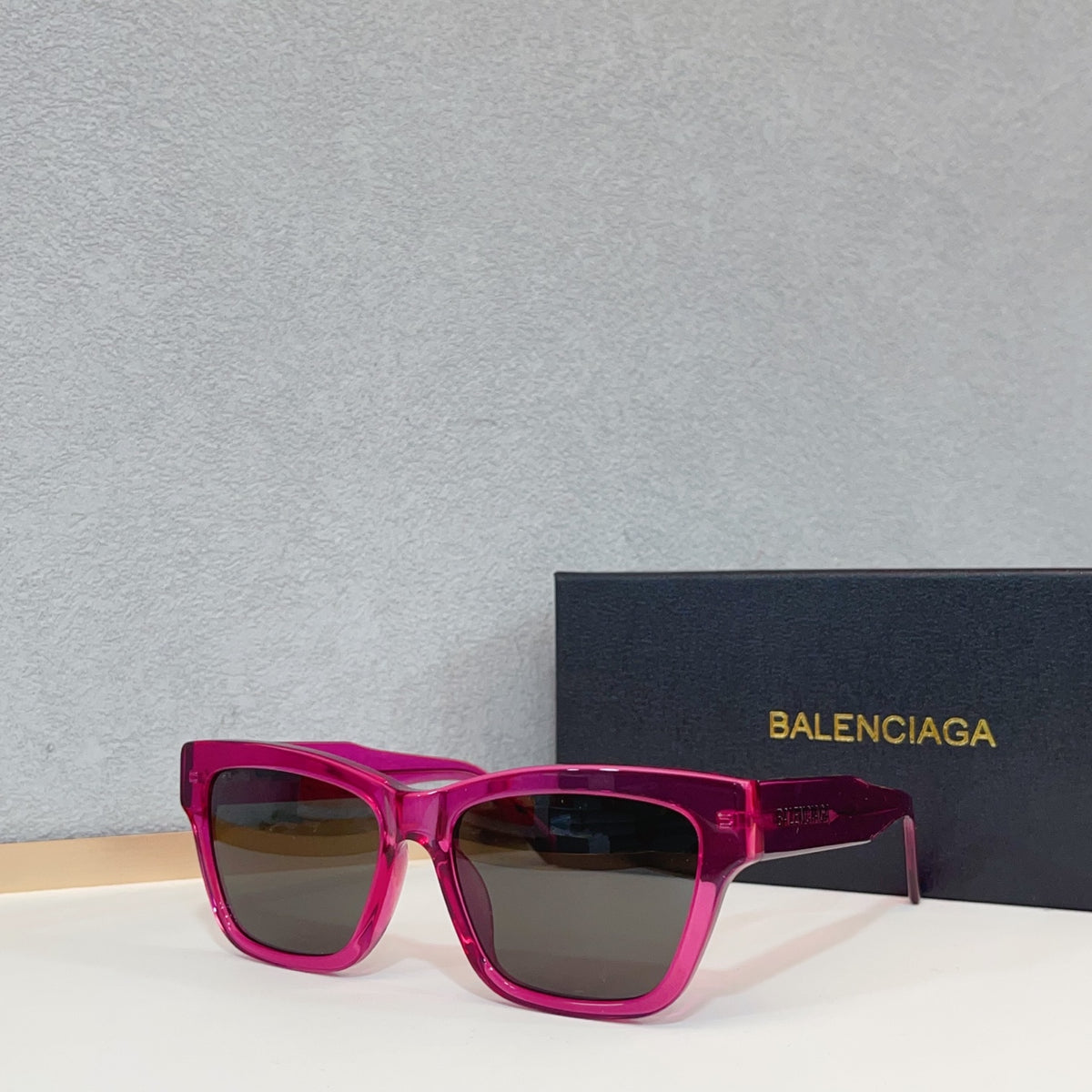 Balenciaga BB0307SA Black & Blue Designer Sunglasses 56-17-145 mm