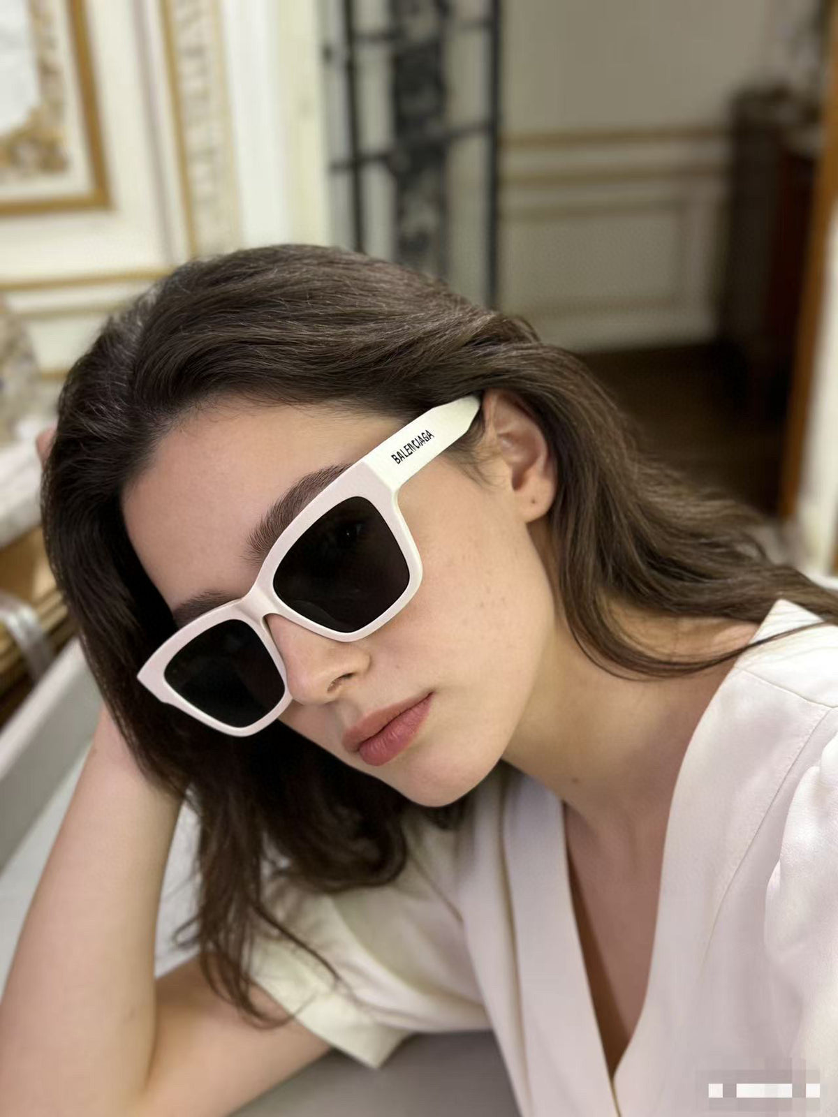 Balenciaga BB0307SA Black & Brown Designer Sunglasses 56-17-145 mm - detail image 2