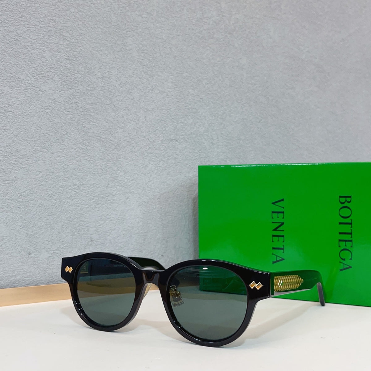 Bottega Veneta BV1405OA Green Designer Sunglasses 50-21-145 mm - detail image 5