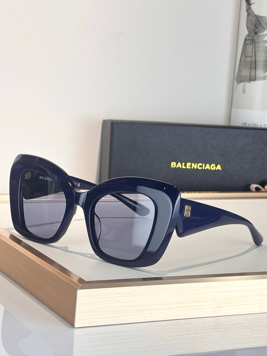 Balenciaga BB0503S Black Designer Sunglasses 54-22-145 mm