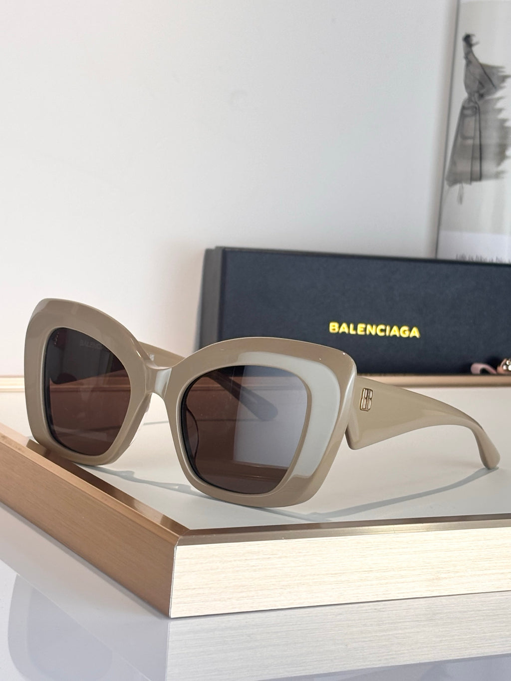 Balenciaga BB0503S Black Designer Sunglasses 54-22-145 mm - detail image 4
