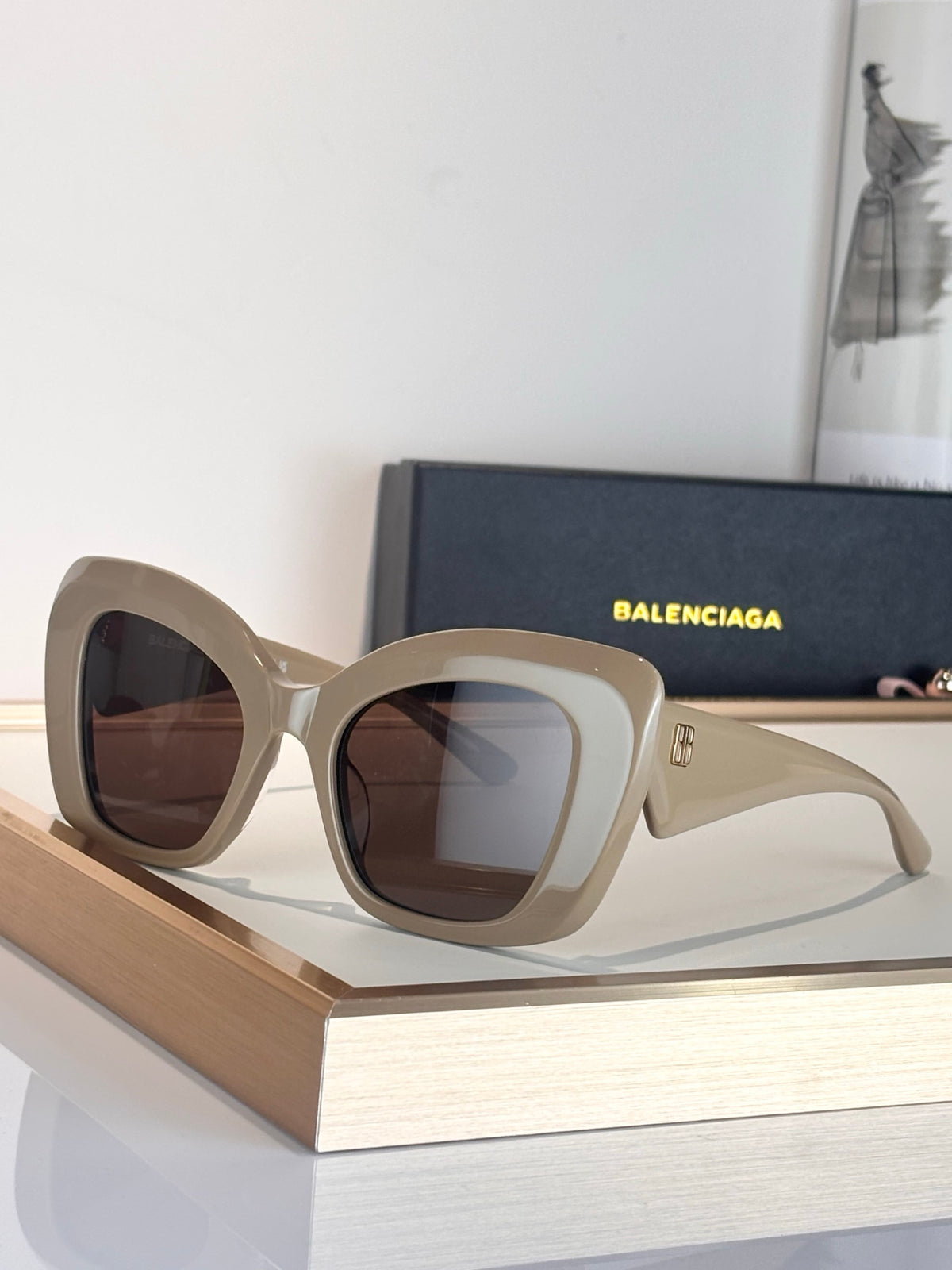 Balenciaga BB0503S Black Designer Sunglasses 54-22-145 mm - detail image 4