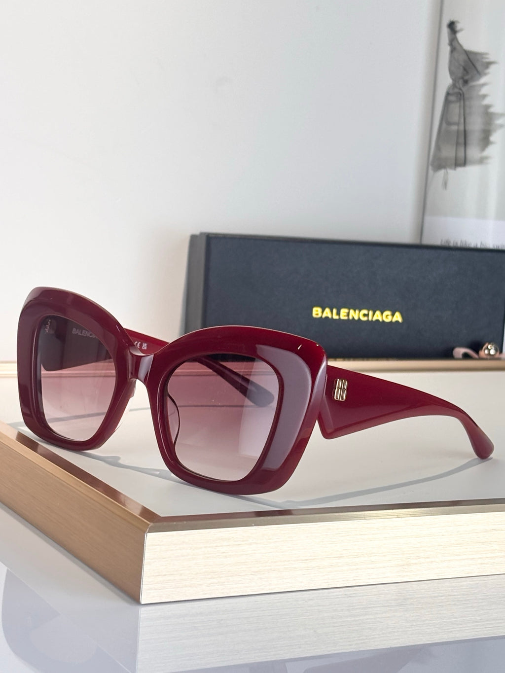 Balenciaga BB0503S Black Designer Sunglasses 54-22-145 mm - detail image 6