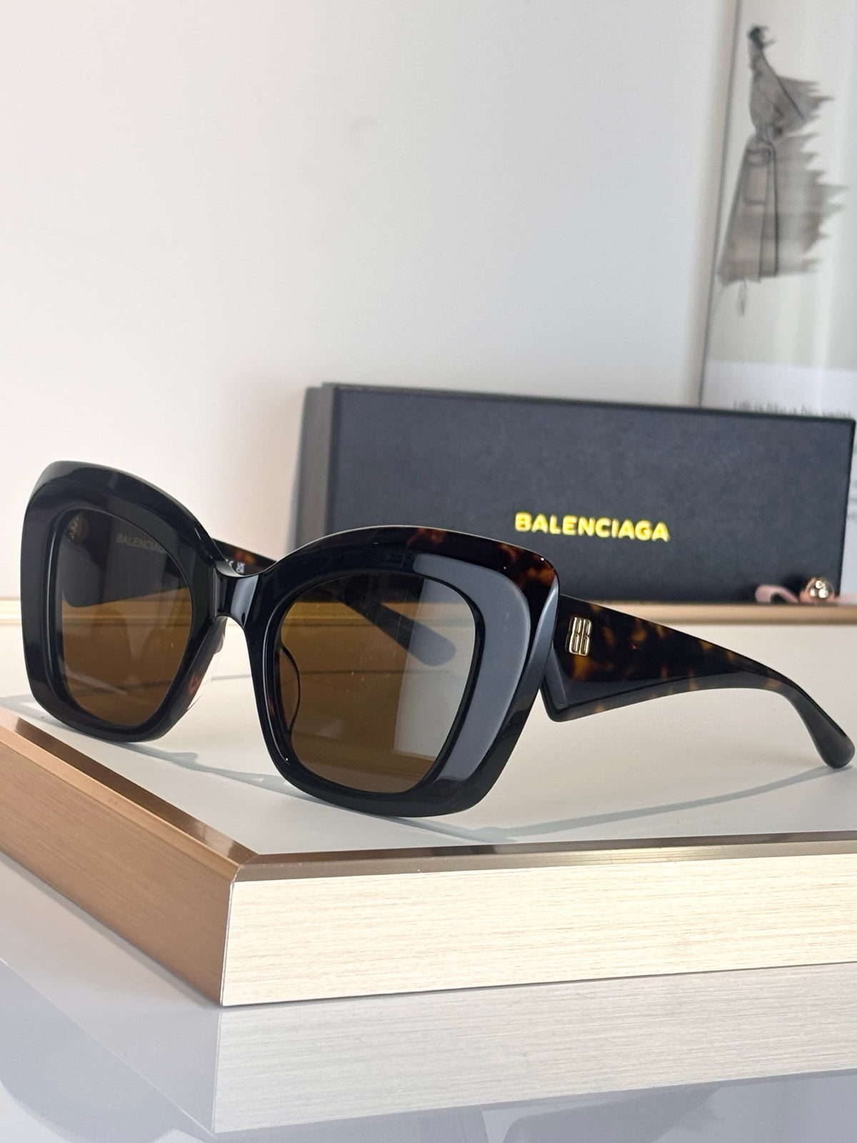 Balenciaga BB0503S Black Designer Sunglasses 54-22-145 mm - detail image 5