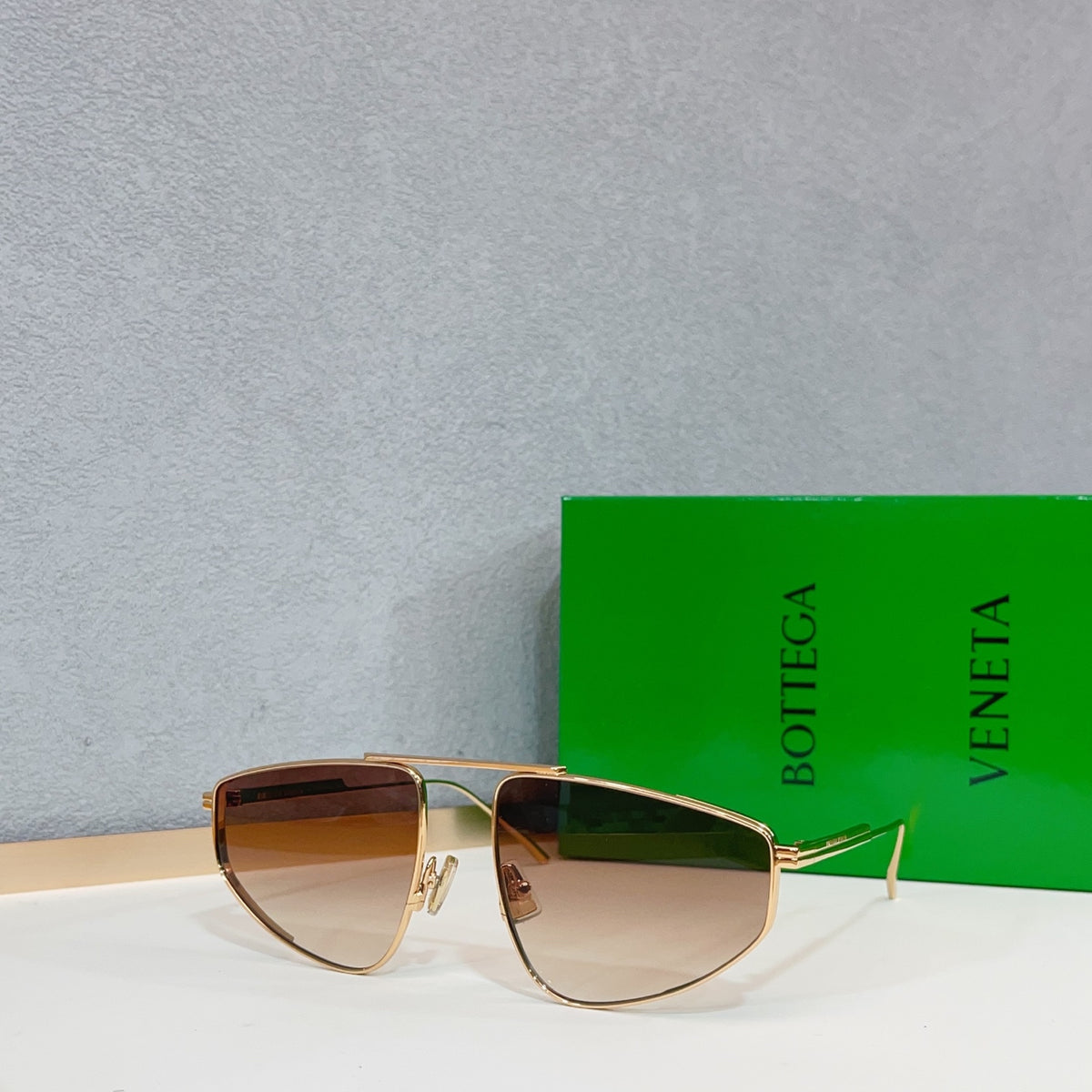 Bottega Veneta BV1466S Green Designer Sunglasses 59-18-140 mm Edition 2 - detail image 6
