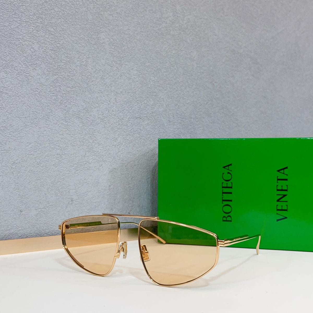 Bottega Veneta BV1466S Green Designer Sunglasses 59-18-140 mm Edition 2