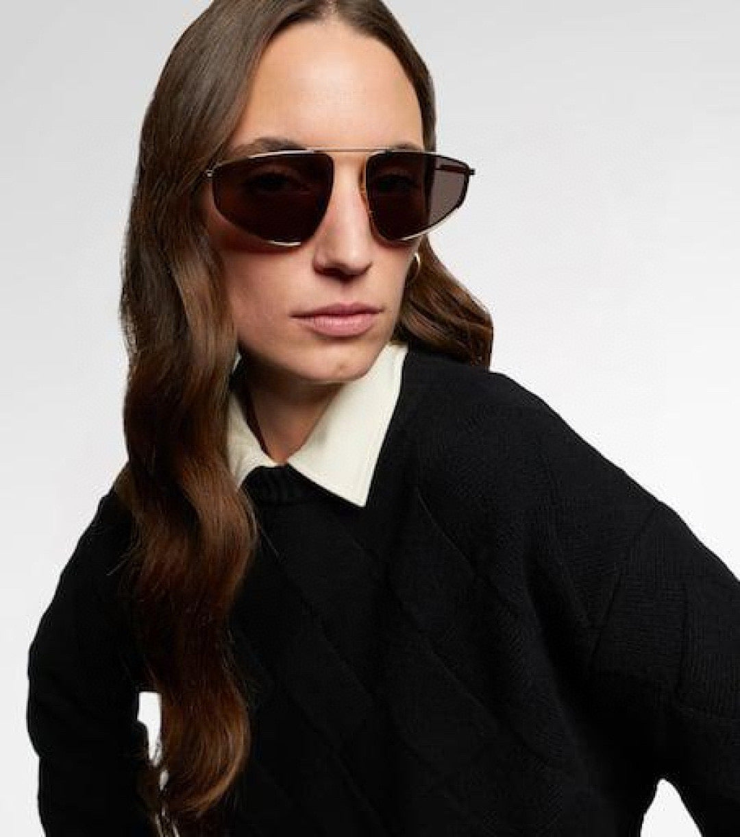 Bottega Veneta BV1466S Black & Brown Designer Sunglasses 59-18-140 mm - detail image 9