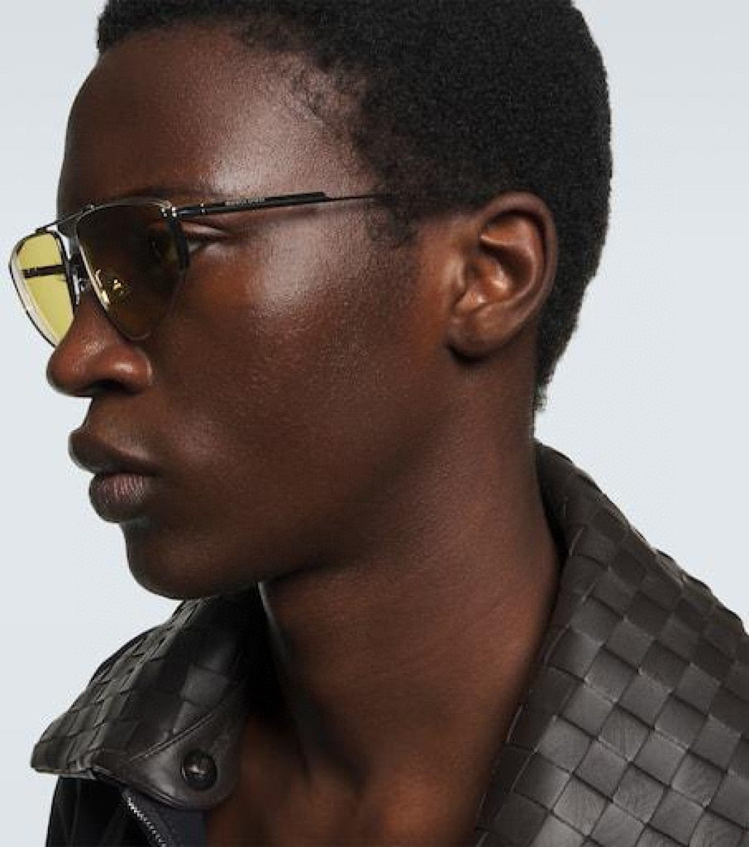 Bottega Veneta BV1466S Black & Brown Designer Sunglasses 59-18-140 mm - detail image 7