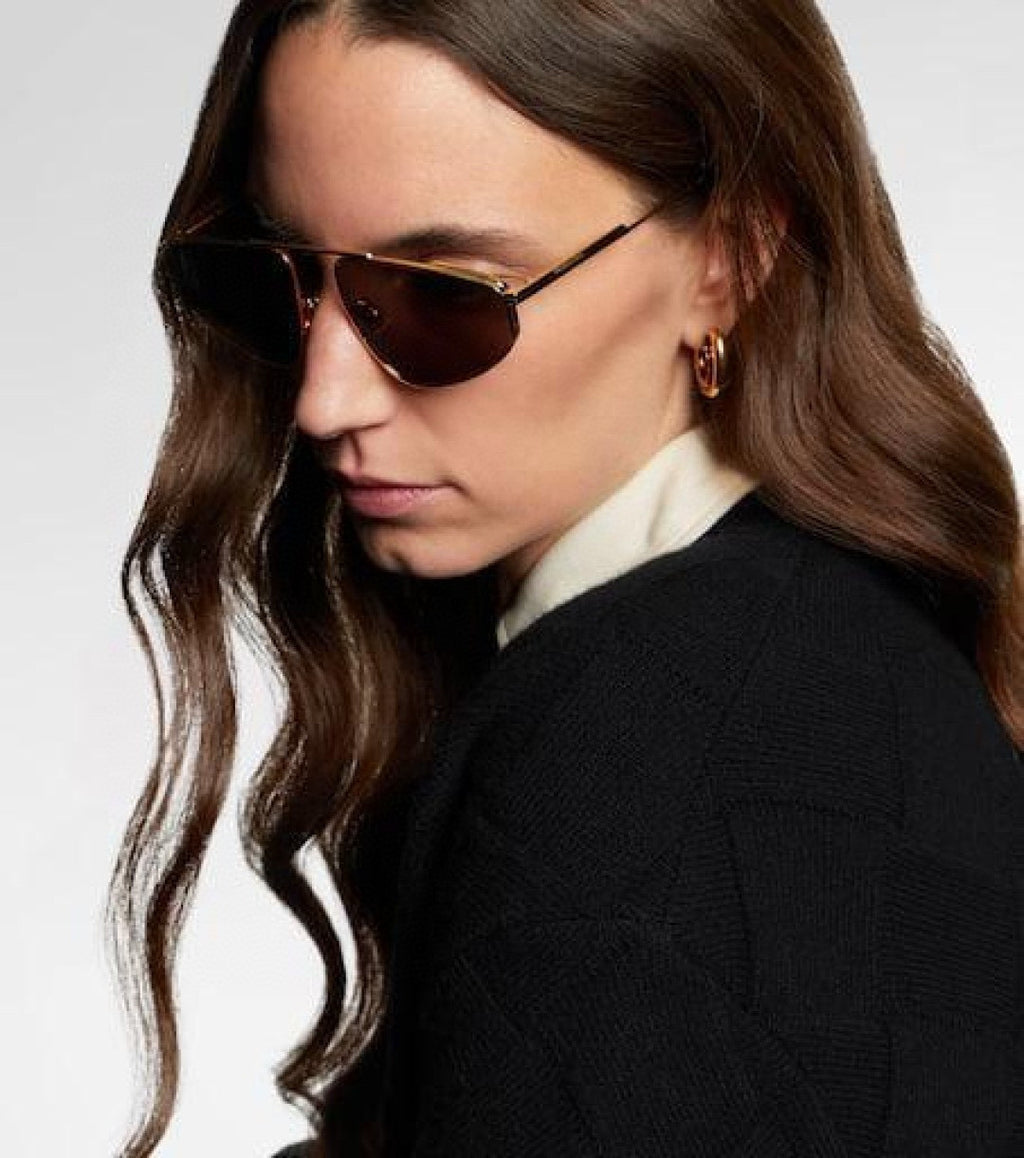 Bottega Veneta BV1466S Black & Brown Designer Sunglasses 59-18-140 mm - detail image 8