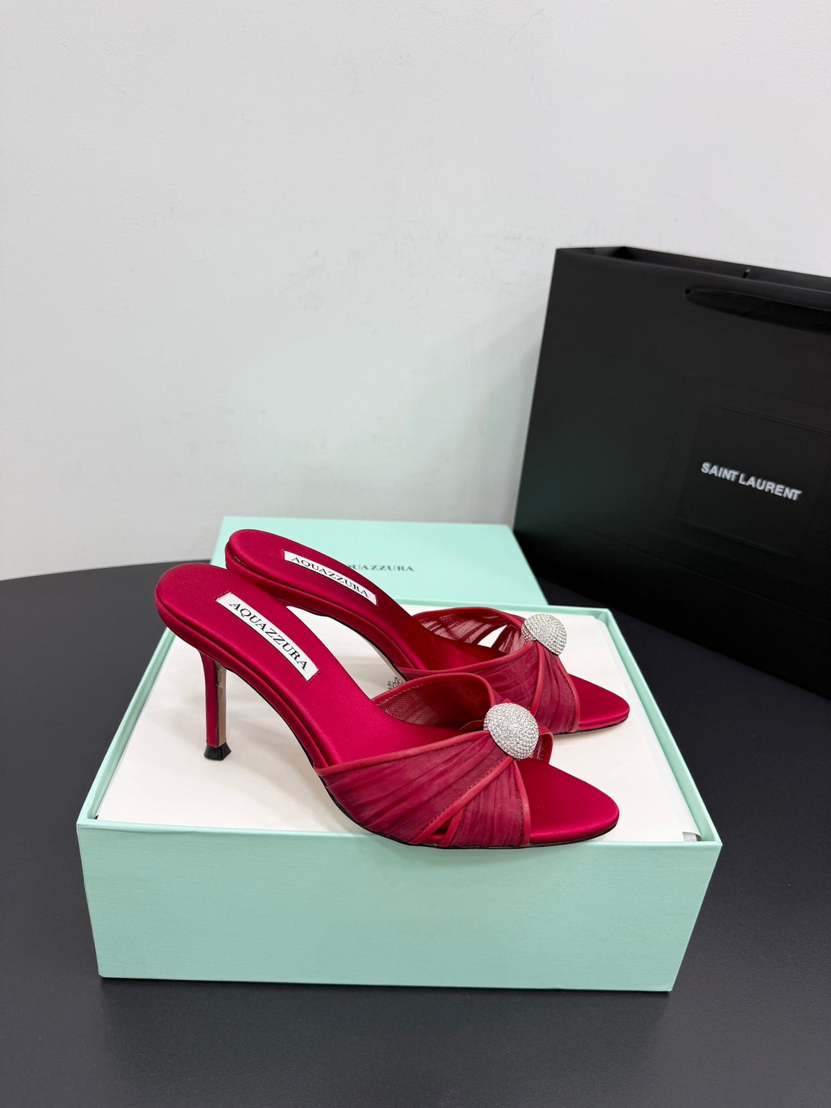 Aquazzura 40.41.42 Black Slides EU 35-42 Edition 4 - detail image 2