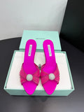 Aquazzura Black & Pink Designer Shoes EU 35-42