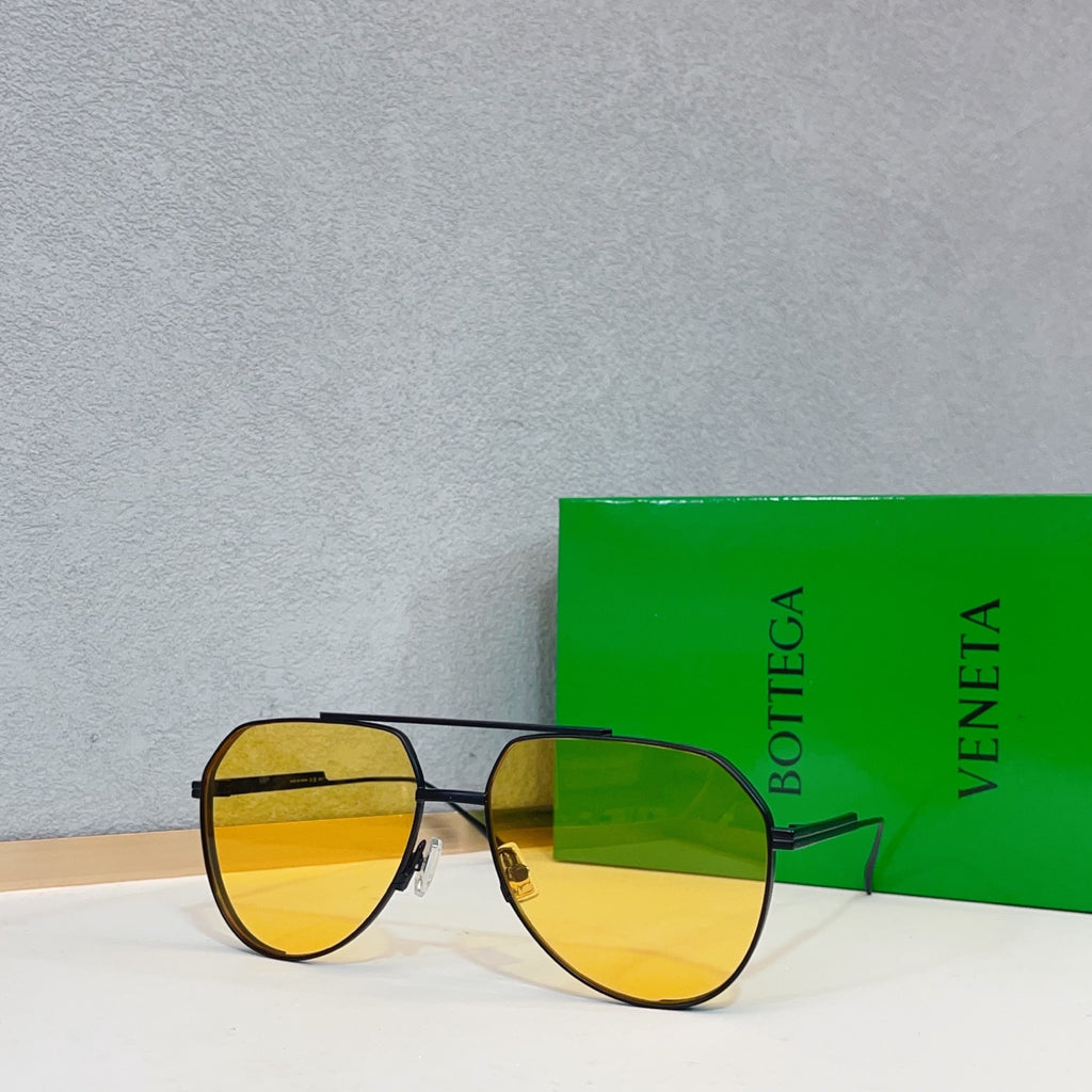 Bottega Veneta BV1465S Green Designer Sunglasses 60-16-140 mm Edition 3 - detail image 3