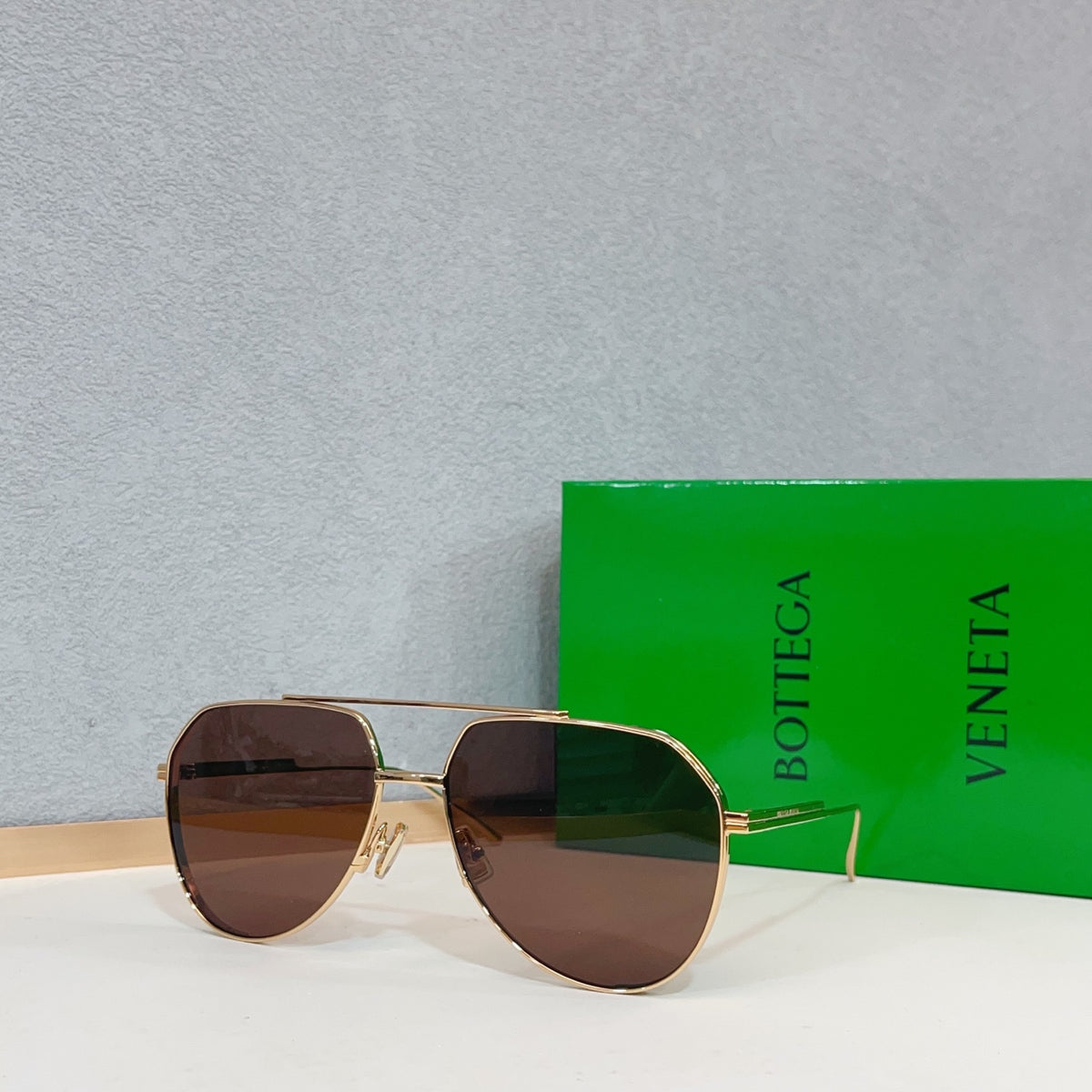 Bottega Veneta BV1465S Green Designer Sunglasses 60-16-140 mm Edition 3 - detail image 6