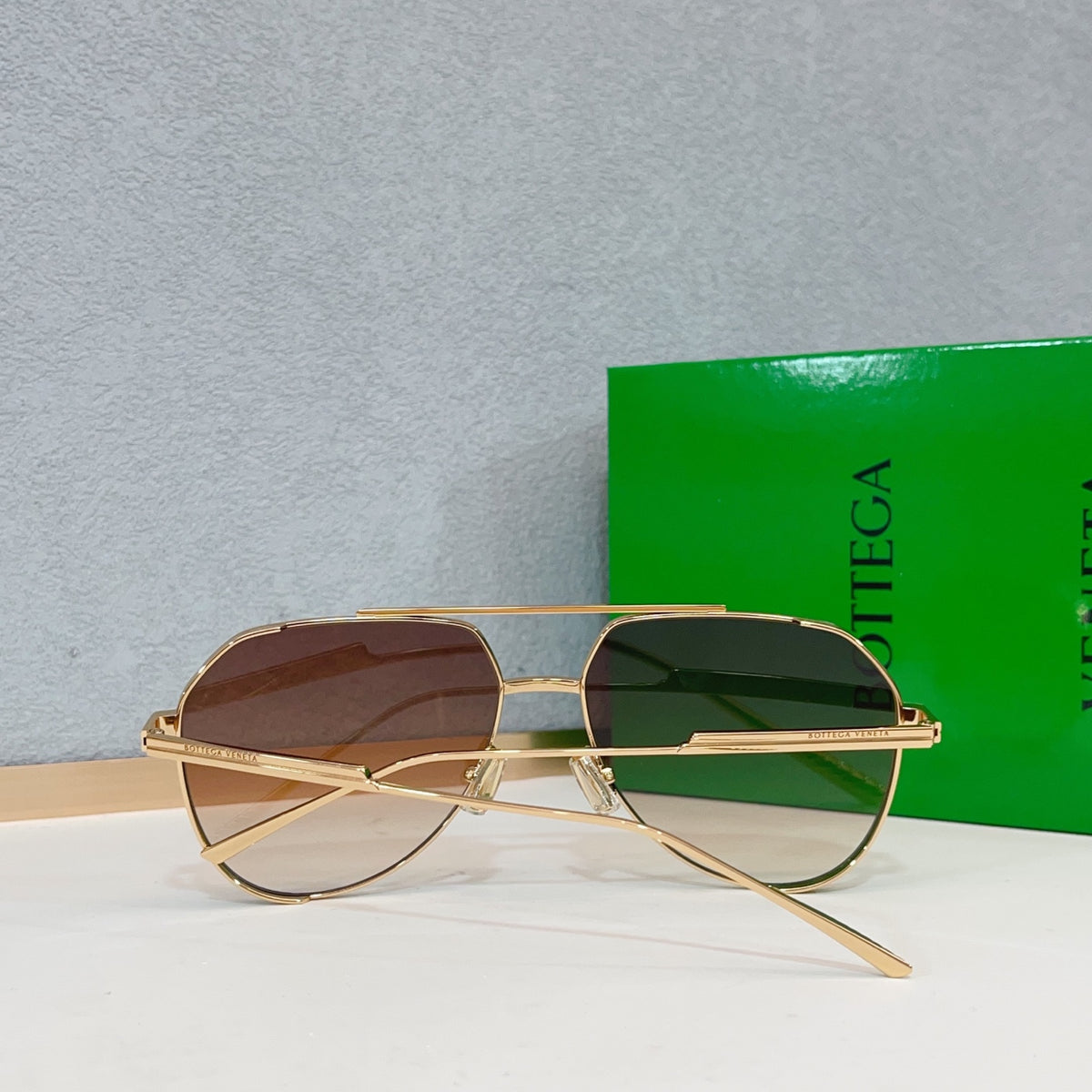 Bottega Veneta BV1465S Green Designer Sunglasses 60-16-140 mm Edition 2 - detail image 6