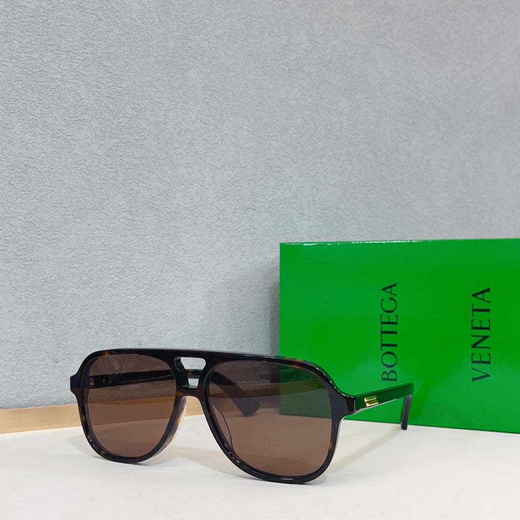 Bottega Veneta BV1417O Green Designer Sunglasses 56-13-145 mm Edition 3 - detail image 5