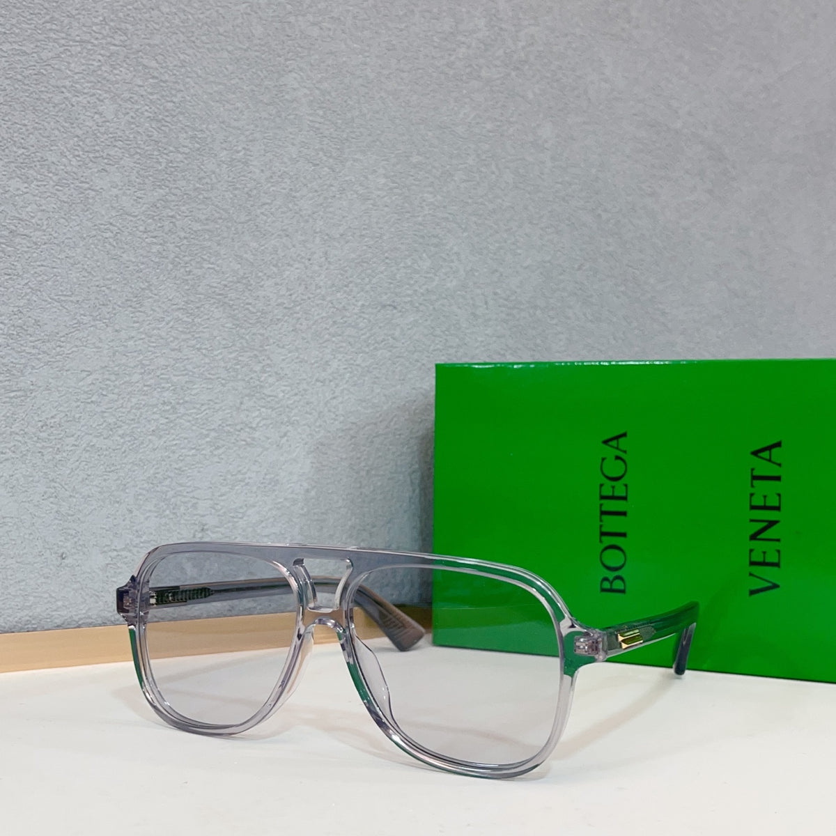 Bottega Veneta BV1417O Green Designer Sunglasses 56-13-145 mm Edition 2 - detail image 2