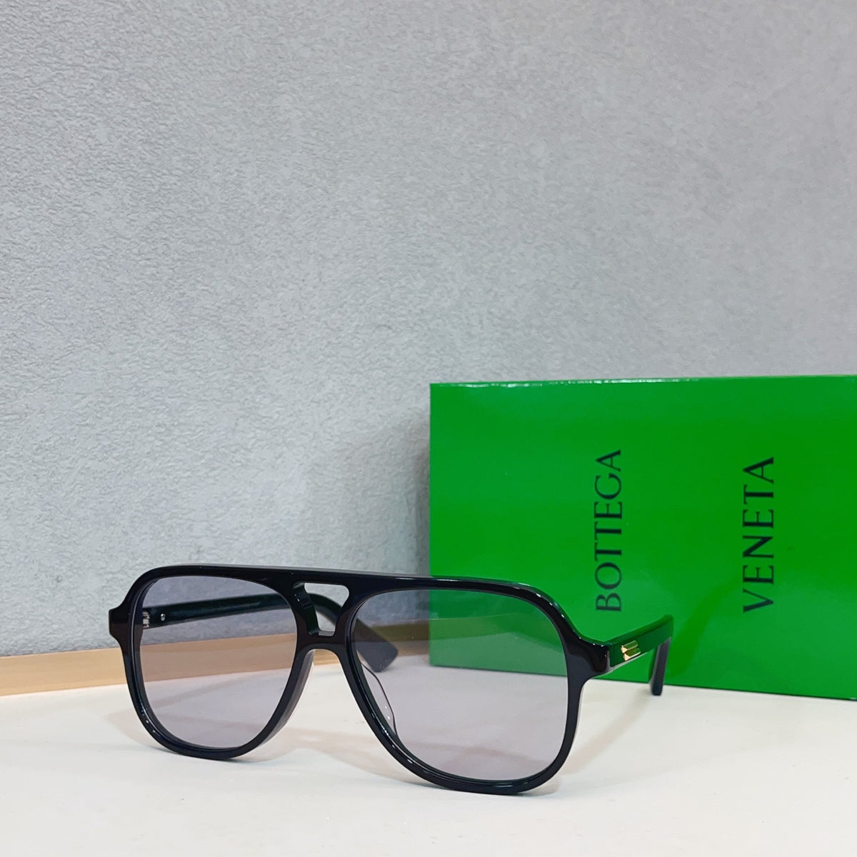 Bottega Veneta BV1417O Green Designer Sunglasses 56-13-145 mm Edition 2