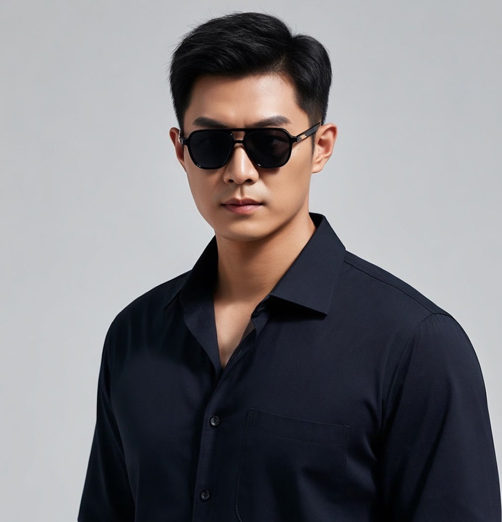 Bottega Veneta BV1417O Black & Rose Gold Designer Sunglasses 56-13-145 mm - detail image 4