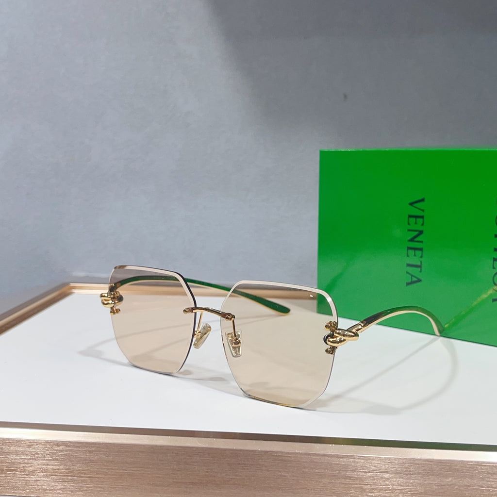 Bottega Veneta BV1438S Green Designer Sunglasses 58-12-145 mm Edition 2 - detail image 7