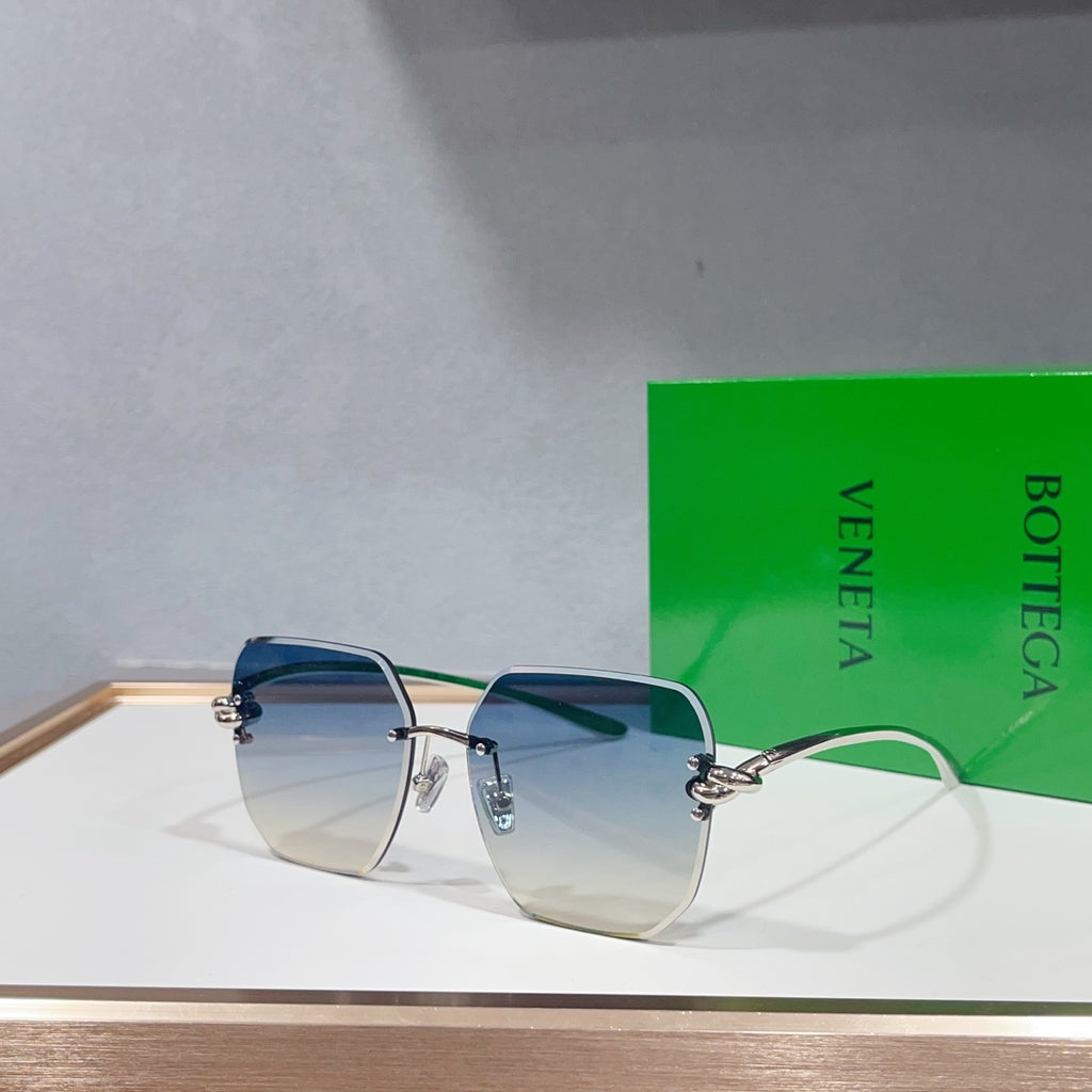Bottega Veneta BV1438S Green Designer Sunglasses 58-12-145 mm Edition 2 - detail image 2