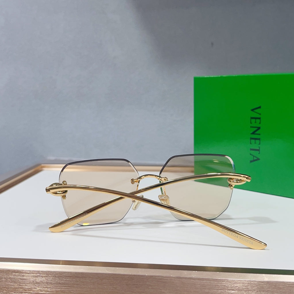 Bottega Veneta BV1438S Green Designer Sunglasses 58-12-145 mm Edition 2 - detail image 8