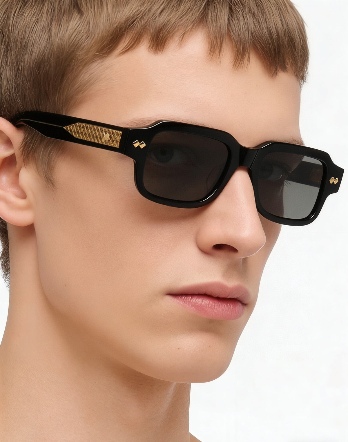 Bottega Veneta BV1442S Black & Orange Designer Sunglasses 51-20-145 mm - detail image 4