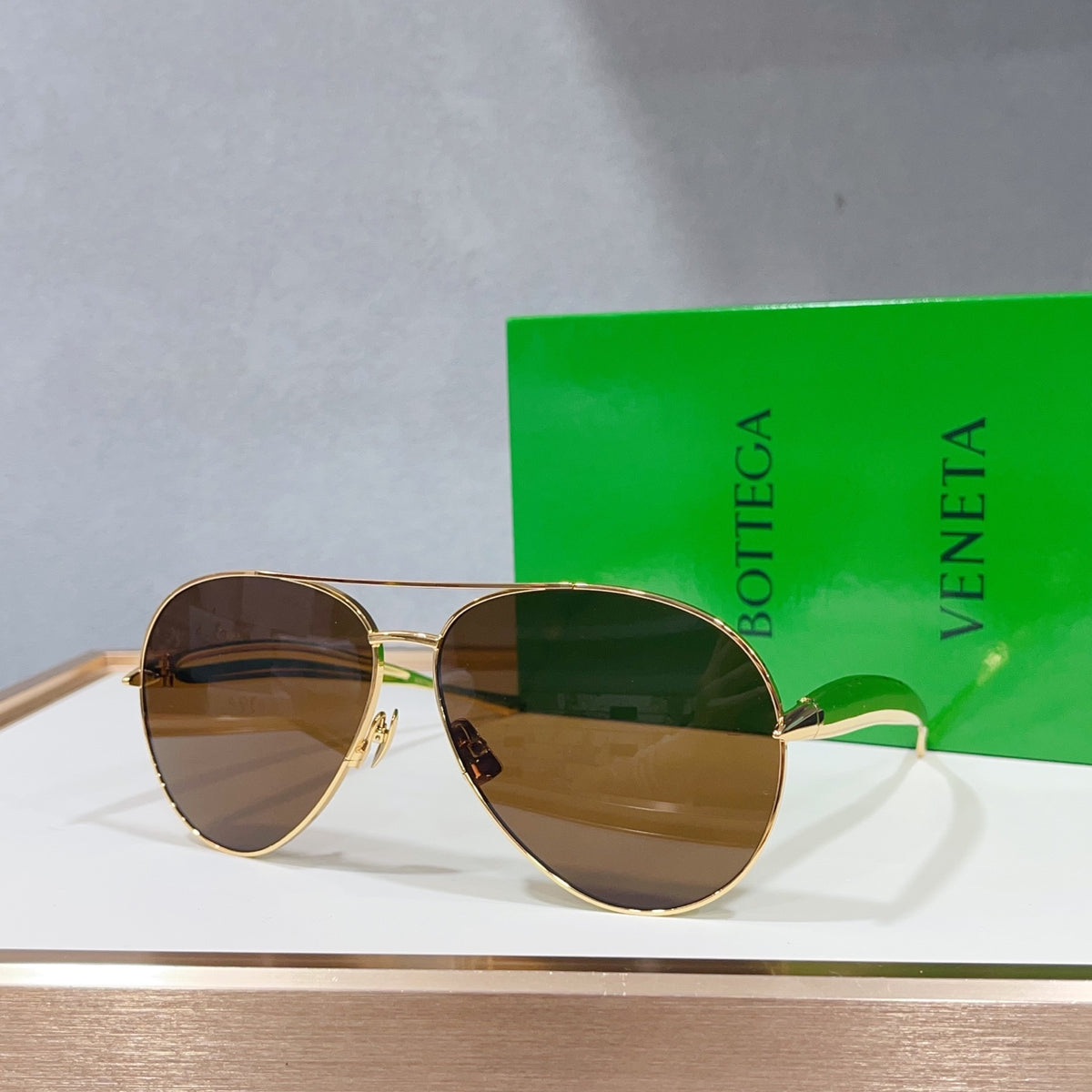 Bottega Veneta BV1305S Green Designer Sunglasses 64-13-135 mm - detail image 4