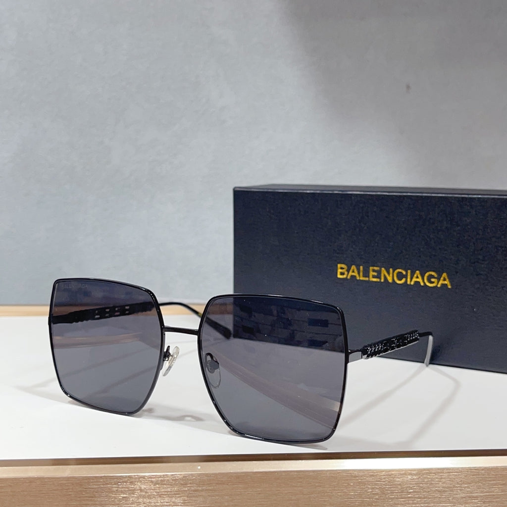 Balenciaga BB0012 Black & Blue Designer Sunglasses 58-18-143 mm Edition 2 - detail image 4